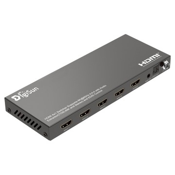 DigiSun 得揚 8K HDMI 2.1 四進一出切換器 + 音訊擷取器 QHA9541  單一顏色  1個