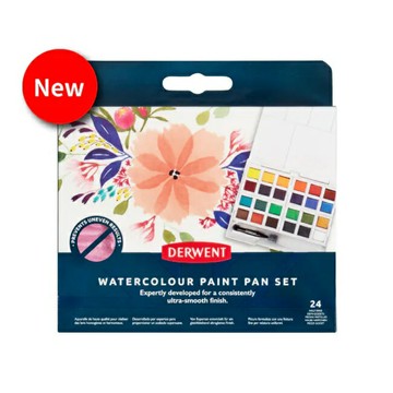 【DERWENT 德爾文 】DW2306324 水彩色塊旅行盒24色【APP滿額下單10%點數(單一帳號最高5000點)】1/31止