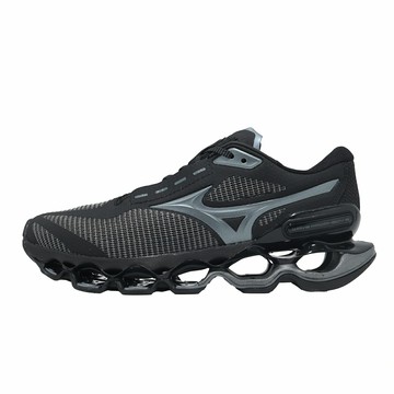 Mizuno 美津濃 慢跑鞋 Wave Prophecy 15 男鞋 女鞋 黑 灰 彈力 避震 J1GC2651-31