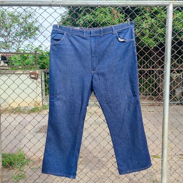 復古 Wrangler 直筒藍色牛仔褲 48x30