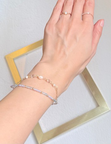 手作手鍊  淡水珍珠  日本手作家