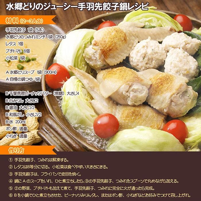 手羽餃子鍋セット（2〜3人前） 送料無料 鍋セット 水炊き 手羽餃子