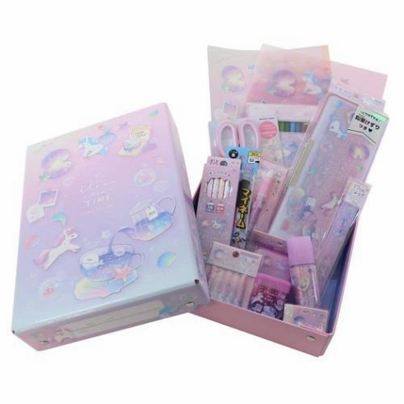超激安 文具セット 15点文房具セット カミオ 新入学 TIME TEA CLEAR 鉛筆・シャープペン