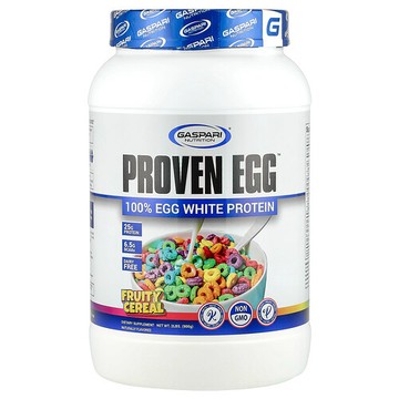 Gaspari Nutrition, Proven Egg™，全乳清蛋白，水果麥片，2 磅（900 克）