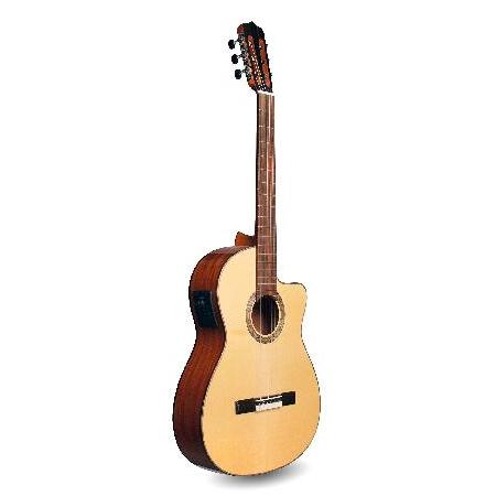 Cordoba Fusion 12 Natural SP Crossover Cutaway Acoustic-Electric Nylon String Guitar, Fusion Series並行輸入