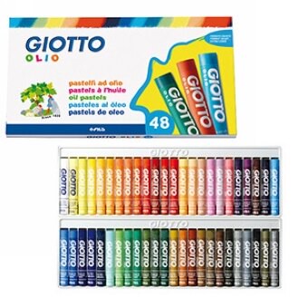 【義大利 GIOTTO】293200  兒童粉蠟筆 48色/盒【APP滿額下單10%點數(單一帳號最高5000點)】1/31止