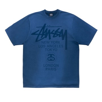 WORLD TOUR TEE SUN FADED NAVY