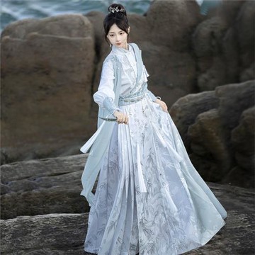 原創設計凌云中國風改良漢元素新中式女上衣馬面裙9340