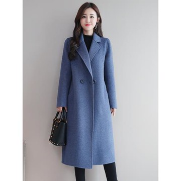 (免運)雙面羊絨大衣女新款高端大碼寬松中長款時尚洋氣媽媽春秋風衣外套