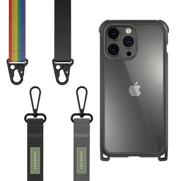 Switcheasy iPhone 16 背帶 斜背 防摔 手機殼 掛繩 魚骨 Odyssey | APP下單享13%點數