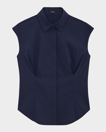Cap-Sleeve Cinch Shirt