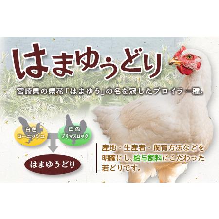 ふるさと納税 安心・美味・新鮮のこだわりJAチキン［はまゆうどり］モモ・ムネセット 合計4kg 宮崎県産若鶏 チルド 冷蔵配送 宮崎県新富町