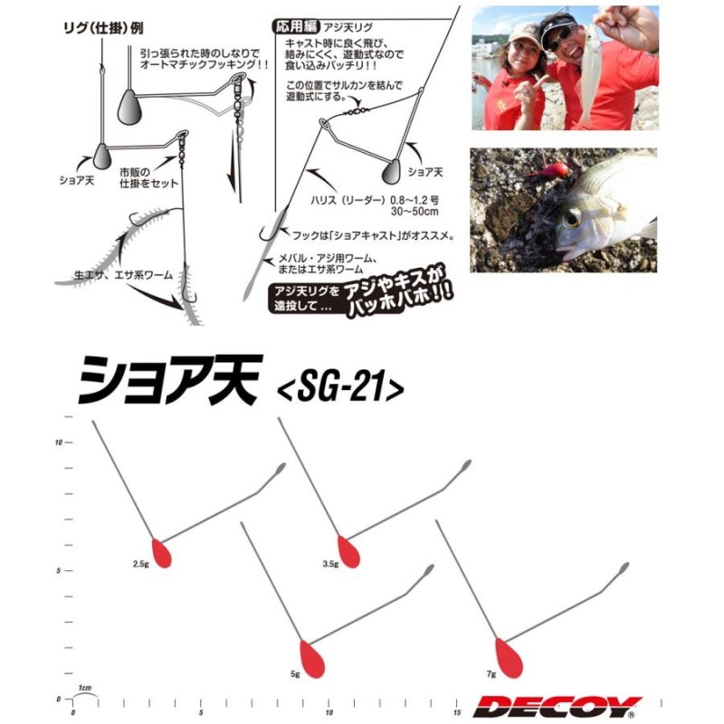 日本最大の カツイチ ショア天 3.5g DECOY thebabysense.ca