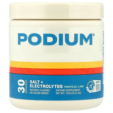 Podium Nutrition, 鹽 + 電解質，熱帶酸橙味，5.61 盎司（159 克）