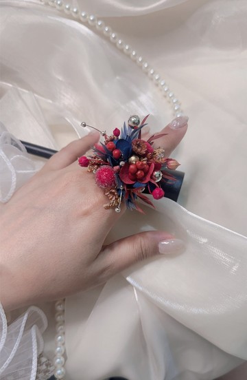 手作乾燥花戒指 - 星夜綻放系列一