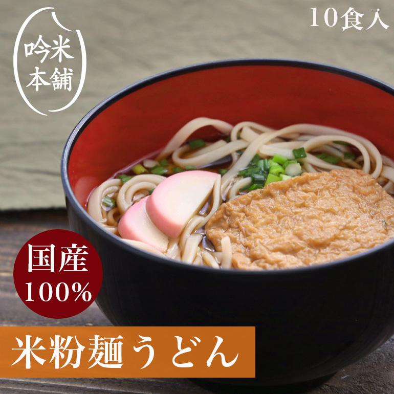 麺のみ 送料無料 米粉 麺 うどん 10食入(1食130g)  グルテンフリー 生麺 米粉でつくった麺