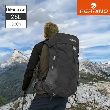 Ferrino 登山健行網架背包【黑色】Hikemaster 26 75237