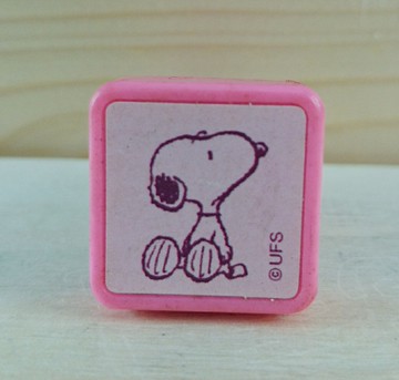 【震撼精品百貨】史奴比Peanuts Snoopy  小印章 粉紅色 震撼日式精品百貨
