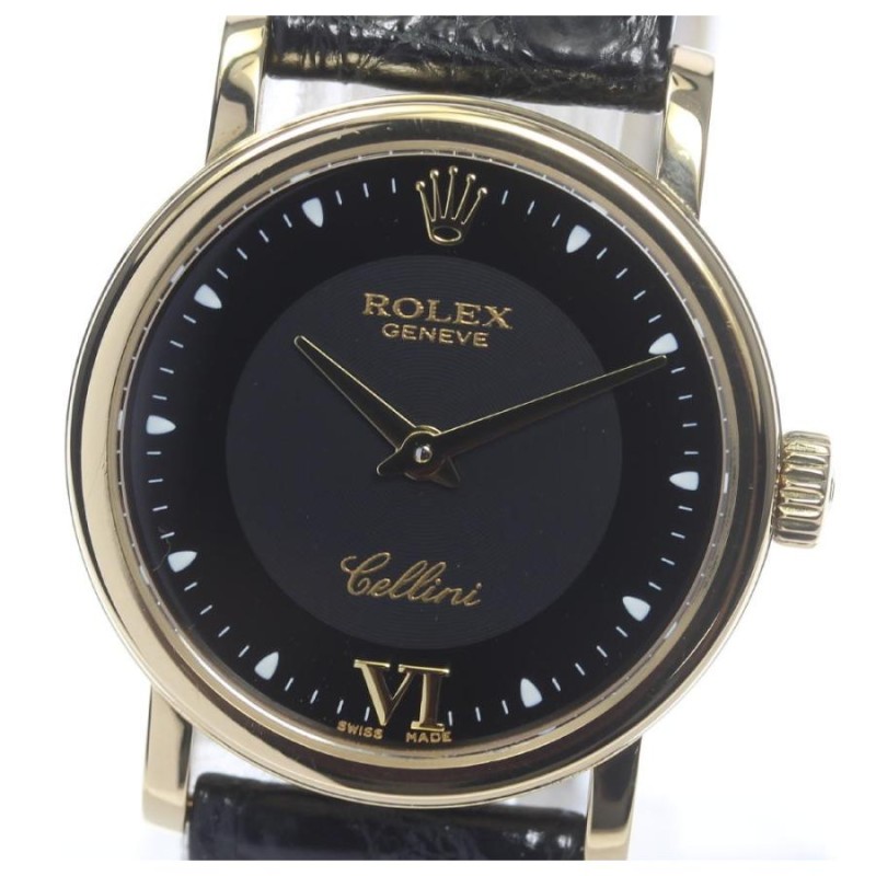 ☆良品【ROLEX】ロレックス チェリーニ K18YG 6110/8 クォーツ 