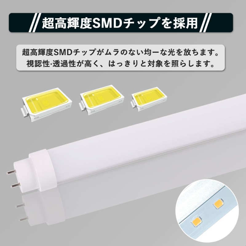 10本セット」LED蛍光灯 40w形 120cm 高輝度5400LM グロー式器具工事