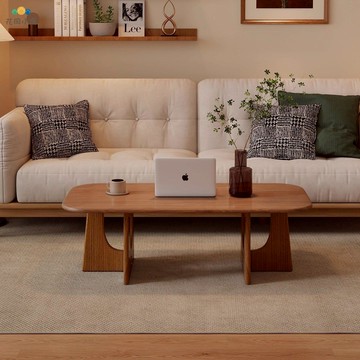 【臺灣公司 可打統編】免運 中古實木茶幾小戶型茶幾桌客廳家用輕奢復古原木橢圓形小茶桌矮桌 可開發票 全館八折 工廠現貨直銷 新品特價 h9281