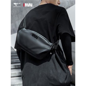 七匹狼男士胸包輕便斜挎包通勤單肩包時尚潮流背包斜肩包機能騎行