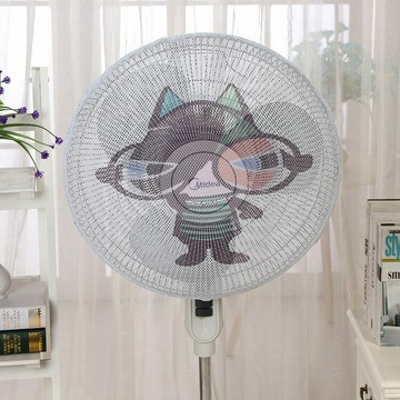 卡通印花風扇網罩 小孩 葉扇 安全網套 居家安全 防塵印花 保護罩 保護套 全罩 家具 立扇 無紡布 全包式 圓形 幼兒