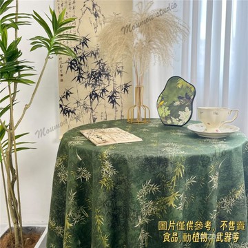 古風桌布中國風宿捨大學生桌布ins風森係碎花絨桌布裝飾擺拍道具保護墊子 高級感茶幾 免洗防油 防水防燙花邊桌布長方型桌巾