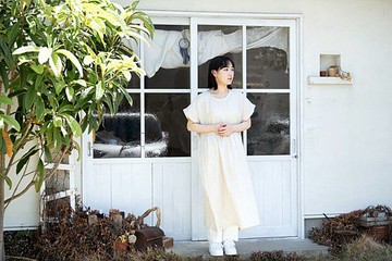 亞麻&有機棉薄紗寬鬆短袖長裙