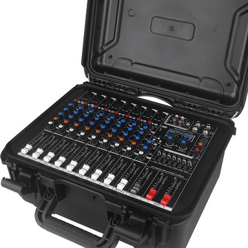 混音器 音頻混音器 音控台 熱門DJ臺調音臺帶功放一體機99DSP混響戶外演出音頻混音器