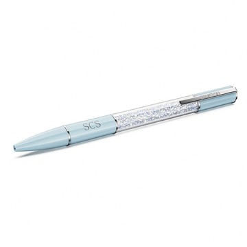 SWAROVSKI 施華洛世奇 Crystalline SCS 水晶淺藍色調圓珠筆-黑色墨水(5730493)