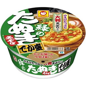 東洋水産 マルちゃん 緑のたぬき天ぷらそば でか盛 146g×12入