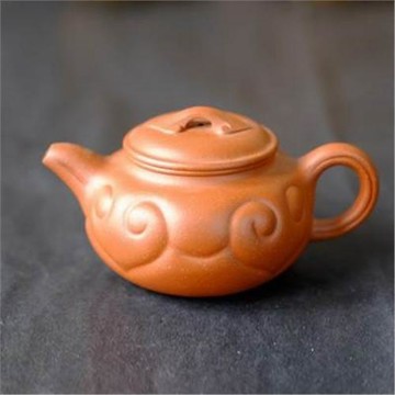 一廠早期紫砂宜興原礦紅泥紫泥紫砂壺 一廠老壺如意仿古壺220cc1入 -