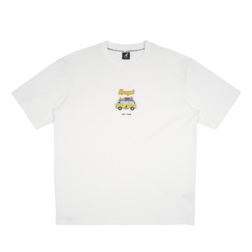 KANGOL 短T 白色 巴士 趣味 袋鼠 棉T 短袖 中性 6525101400