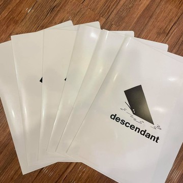 ☆AirRoom☆【現貨】DESCENDANT 資料夾 白色 A4 鯨魚 LOGO 小物