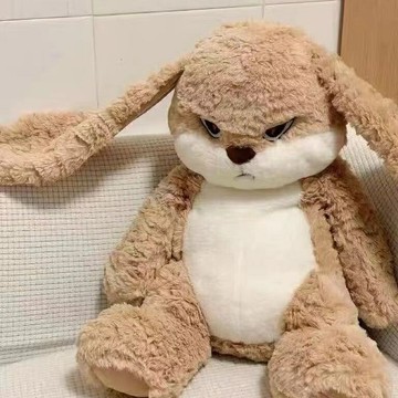 可愛擇偶記兔子公仔 毛絨公仔 丟丟兔 超萌小兔兔安撫兔玩偶抱枕生日禮物