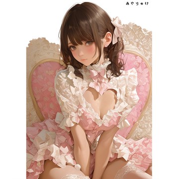 【12月新品6】07-111-0129 人物貼紙 性感情人節女孩