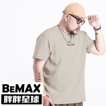 【胖胖星球】中大尺碼‧躺平文青小熊涼感短T 2XL~7XL‧加大【FS0208】