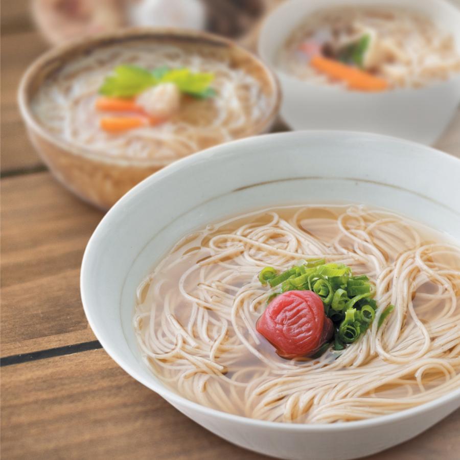 そうめん　熊本県産小麦　ギフト　健康　手延べ九州野菜のチカラめんセット（6パック12食入りつゆ付）