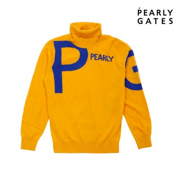 【ṔEARLY GATES】女款黃色高彈透氣快乾涼爽寬鬆舒適性立領毛衣 JWTS74002