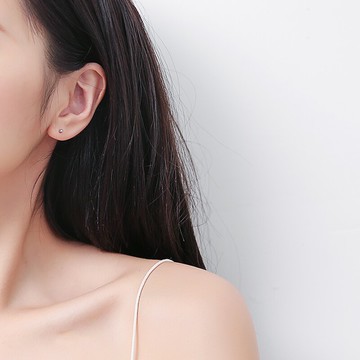 925純銀養耳耳針新款潮耳骨小耳釘女網紅迷你耳環男簡約耳棒