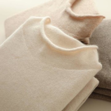 2025秋冬新款半高領純山羊絨衫女100純羊絨毛衣打底內搭針織上衣