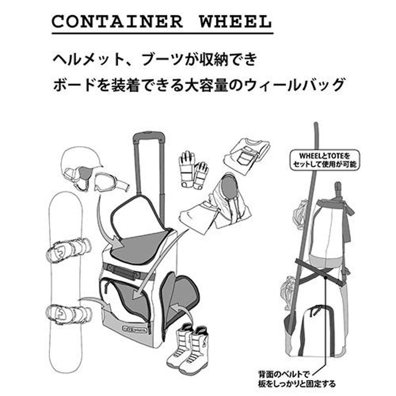 23-24 エビス コンテナ ウィール ebs CONTAINER WHEEL スノーボード