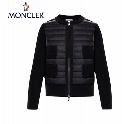 MONCLER / ニット ロング Vネックカーディガン 黒 S