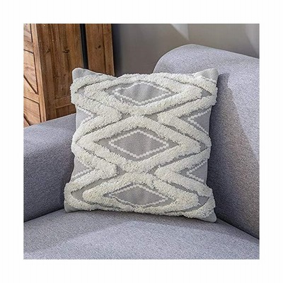 Mocofoクッションカバー ソファ背当て 45 45cm 北欧 かわいい毛深い刺繍 座布団カバー タッセル 綿 無地 ベルベット生地 高級生地おしゃ 通販 Lineポイント最大get Lineショッピング