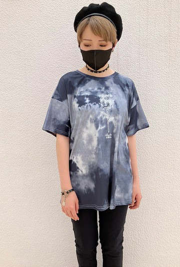 鍊條 T 恤/紮染/F 尺寸/hellcatpunks/hcp-t-0151