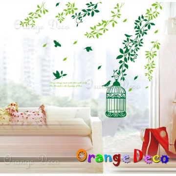 【橘果設計】鳥籠 壁貼 牆貼 壁紙 DIY組合裝飾佈置