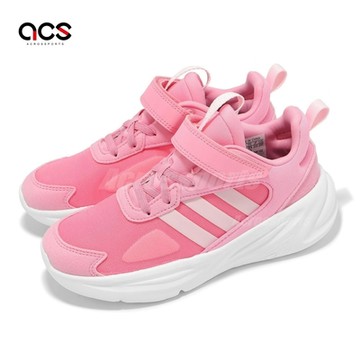 adidas 慢跑鞋 Ozelle EL K 中童 粉 白 魔鬼氈 麂皮 小朋友 運動鞋 愛迪達 GY7111
