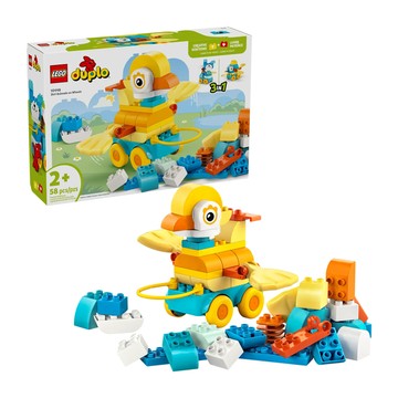 LEGO 樂高 得寶系列 3 合 1 有輪動物積木玩具組 激發無限想像與創造力  1盒  有輪動物