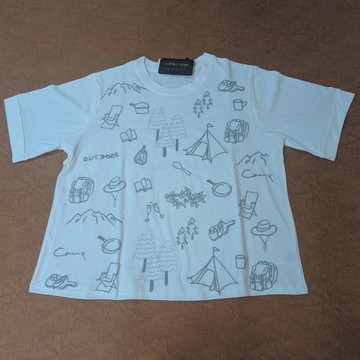 【PANGCHI 龐吉】塗鴉風格露營繡圖上衣(9513258/11/91)